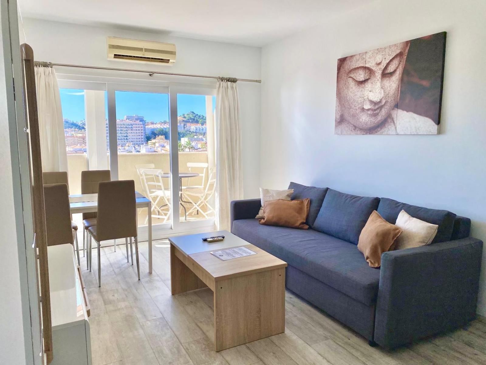 El Estudio De La Playa Benalbeach New 1Bd, Piscinas, Playa Y Vistas Al Mar Ref504 베날마데나코스타 외부 사진