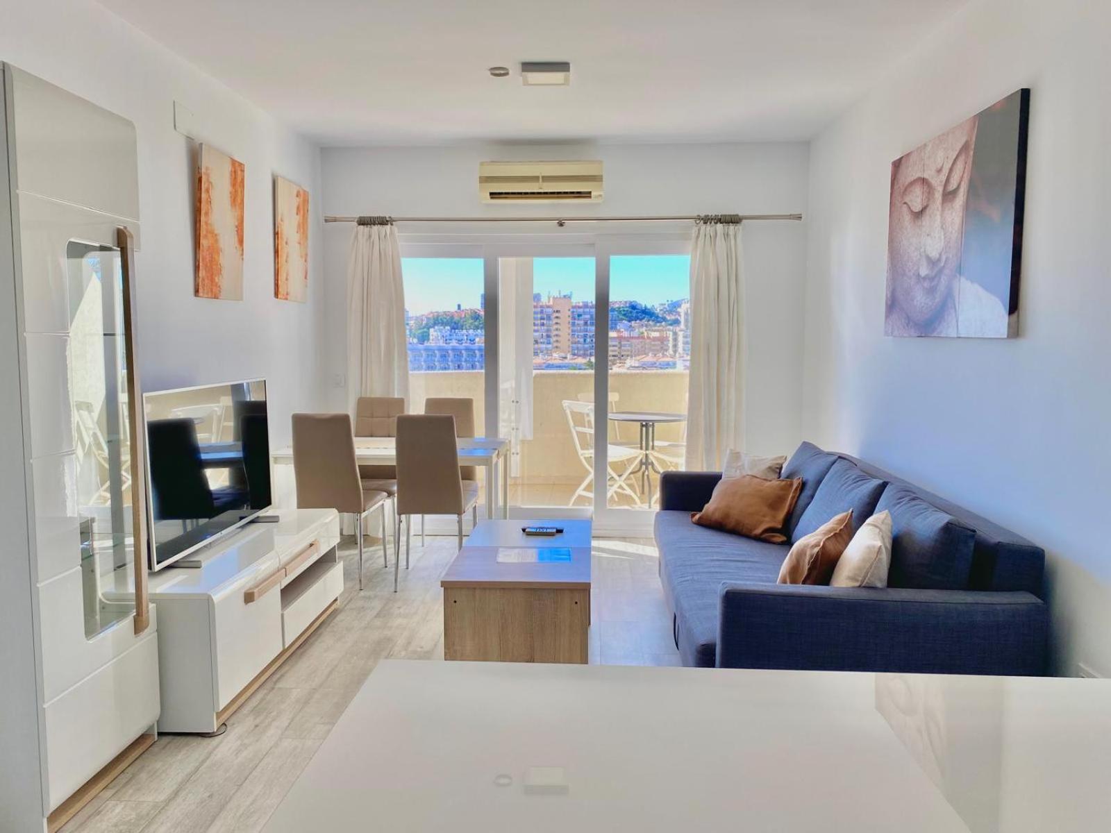 El Estudio De La Playa Benalbeach New 1Bd, Piscinas, Playa Y Vistas Al Mar Ref504 베날마데나코스타 외부 사진
