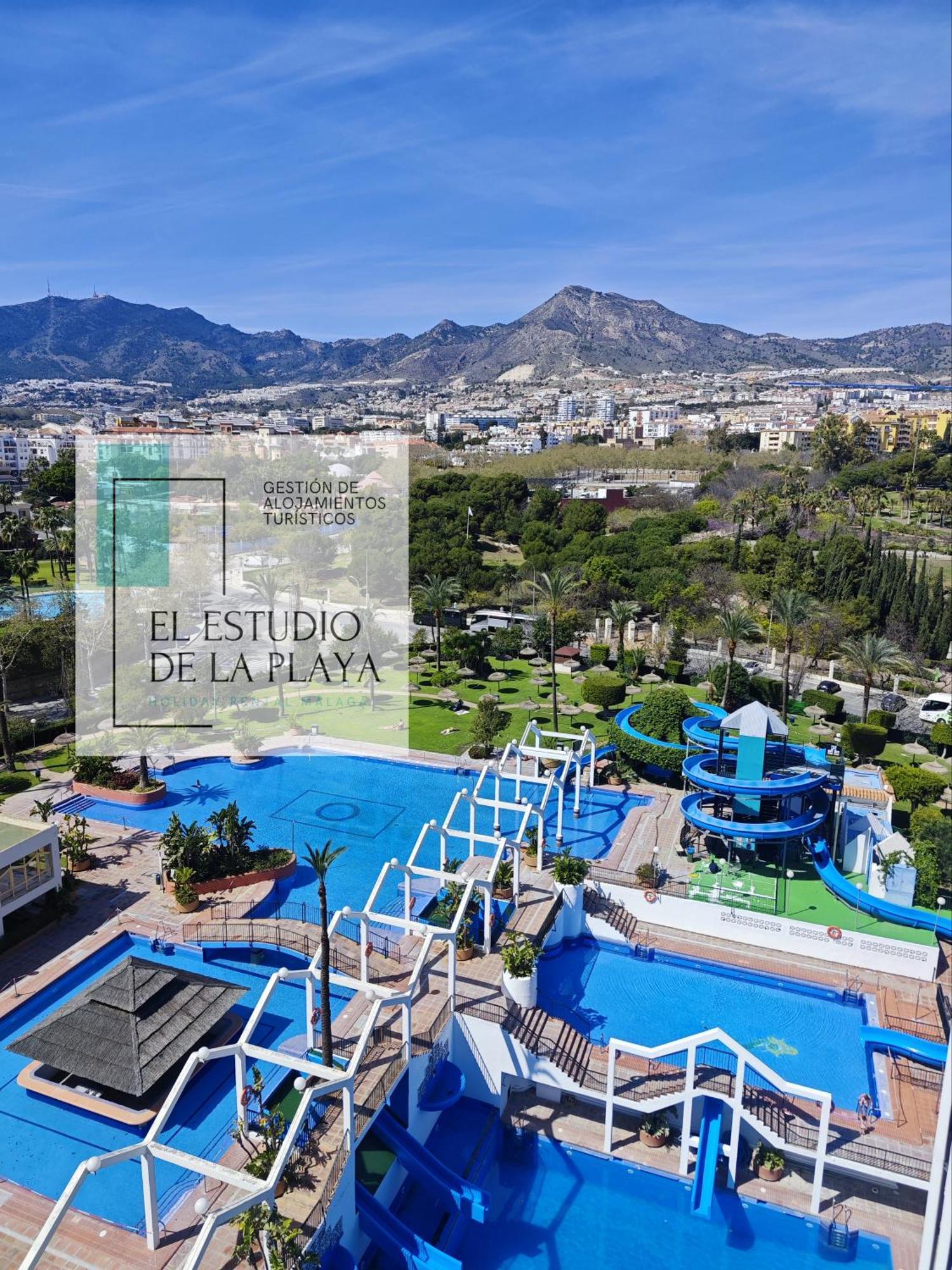 El Estudio De La Playa Benalbeach New 1Bd, Piscinas, Playa Y Vistas Al Mar Ref504 베날마데나코스타 외부 사진
